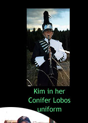 Kim in her Band Uniform